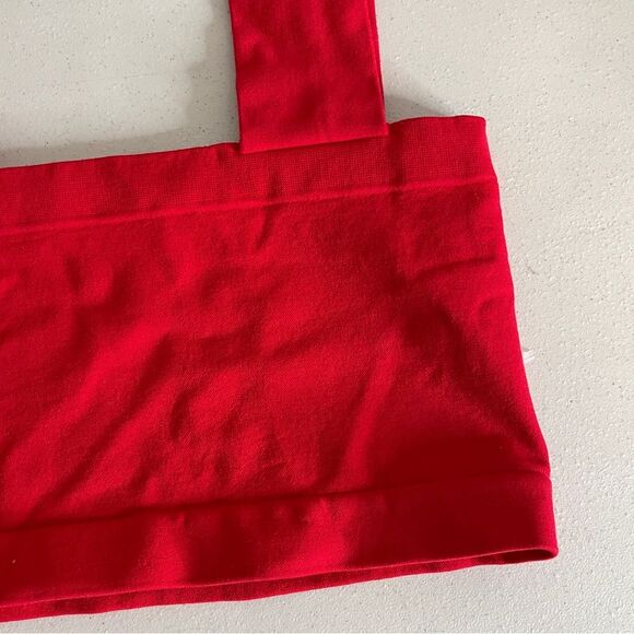 Intimately Free People Red Straight Lines Bralette Bra Size M/L New - Picture 6 of 16